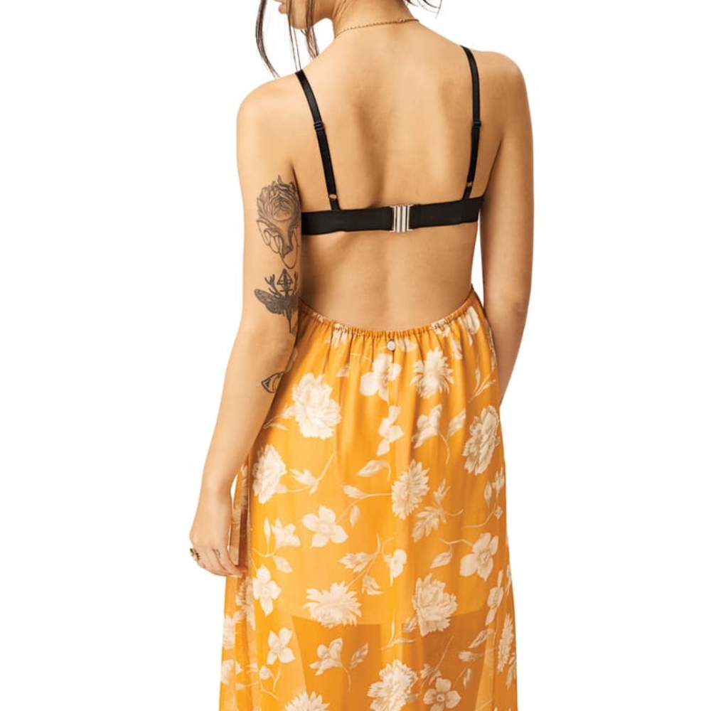 Stone Row by Volcom Gone Die Maxi Dress Cutout Bck